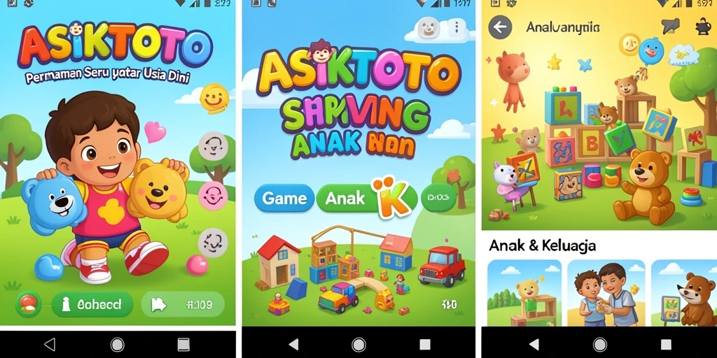 Antarmuka permainan ASIKTOTO yang cerah dan ramah anak.