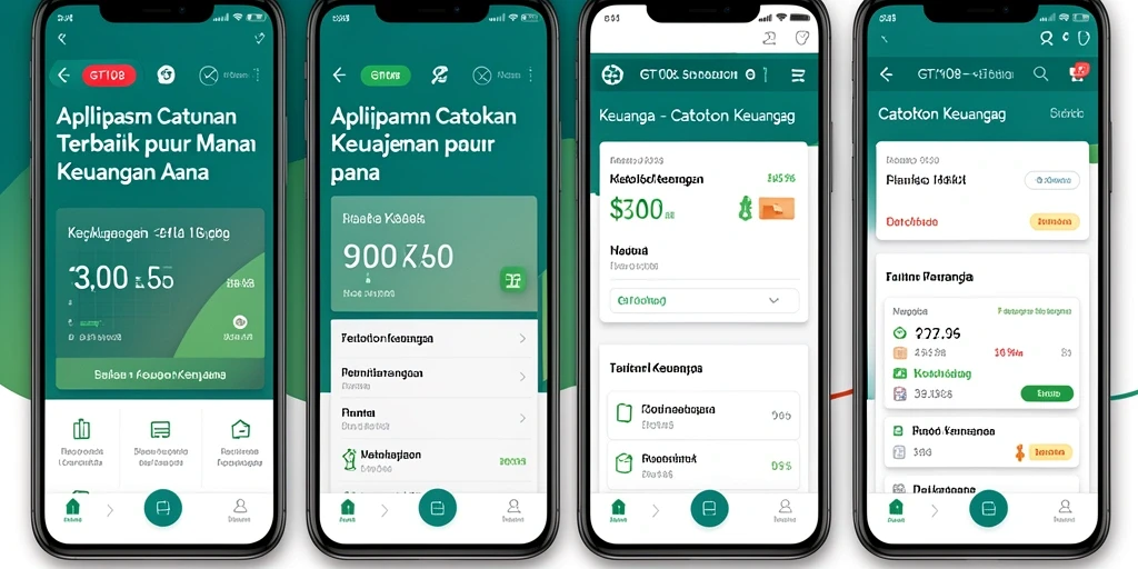 Antarmuka GT108 yang sederhana untuk catatan keuangan.