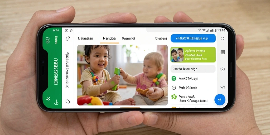 Antarmuka intuitif IDNSERU untuk Pantau Anak yang efektif.