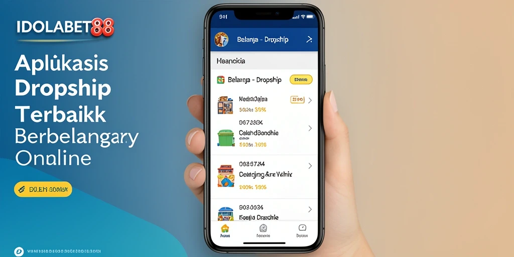 Tampilan antarmuka IDOLABET88 yang memudahkan navigasi belanja Dropship.