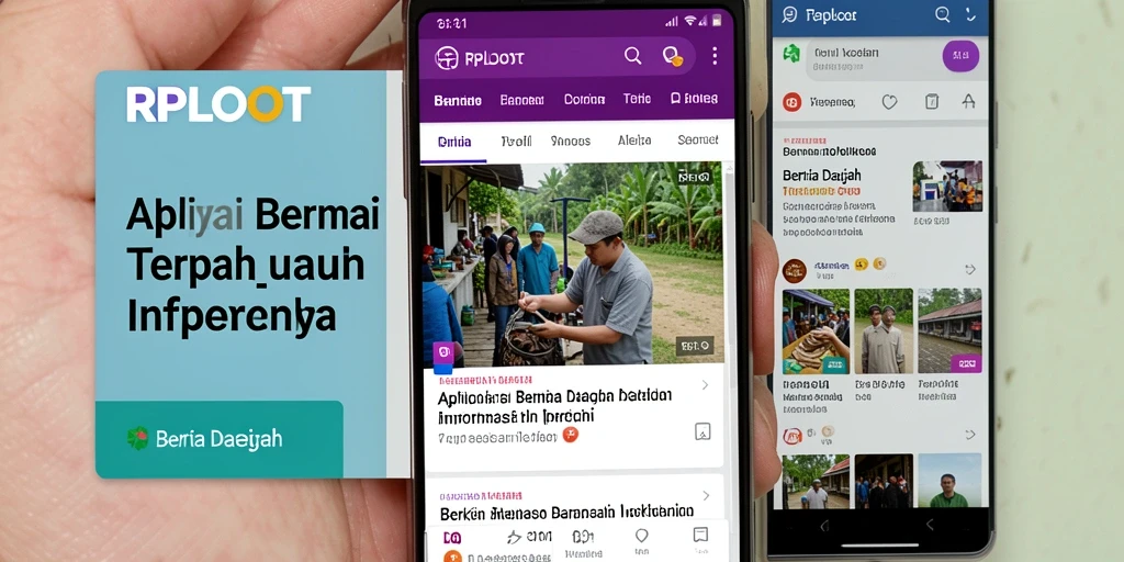 Antarmuka aplikasi RPLOOT yang menampilkan berita daerah terbaru.