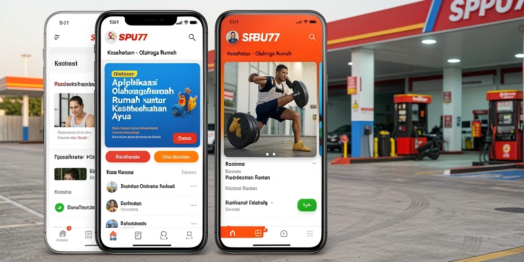Tampilan antarmuka aplikasi SPBU77 yang ramah pengguna.