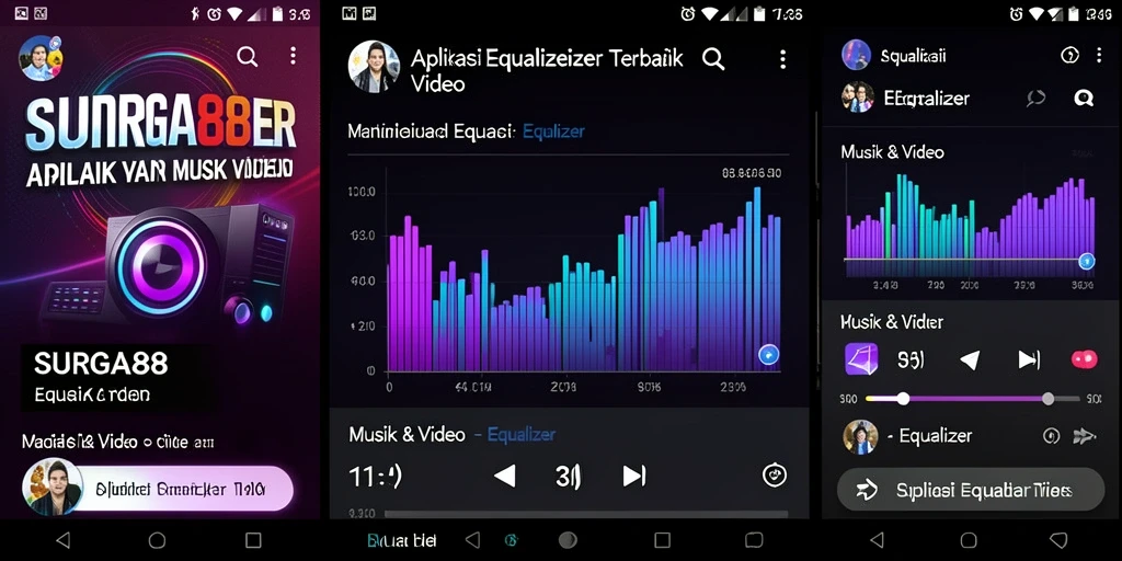 Antarmuka SURGA88 yang user-friendly untuk pengaturan Equalizer.