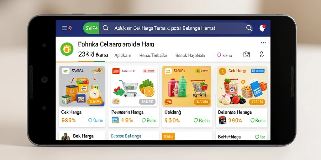 Tampilan antarmuka SVIP4 saat melakukan Cek Harga produk.